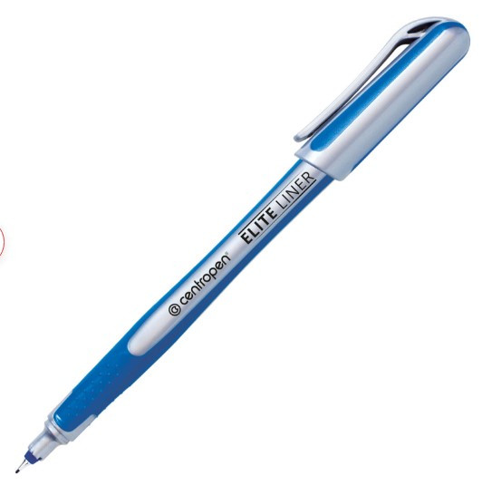 Ручка капиллярная (линер) СИНЯЯ CENTROPEN "Elite liner", линия 0,3 мм, 4721, 247210106