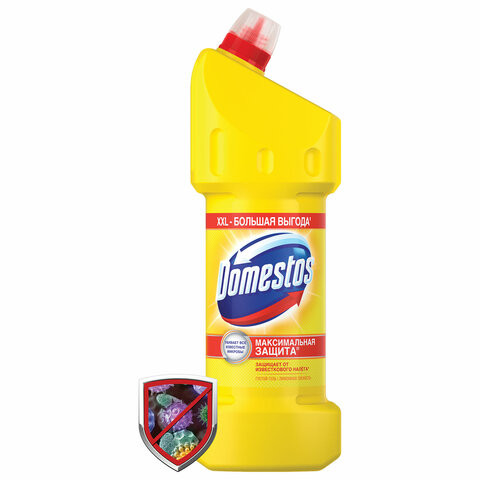 Чистящее средство 1,5 л, DOMESTOS (Доместос) "Лимонная свежесть", с отбеливающим эффектом