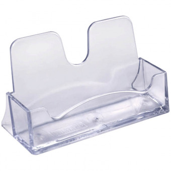 Подставка для визиток настольная Стамм, 40*100мм, прозрачная Подставка для визиток настольная Стамм, 40*100мм, прозрачная