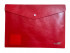 Папка-конверт на кнопке A4 WENZER OFFiCE "Premier", 180 мкр, волокно, красная (20/100)