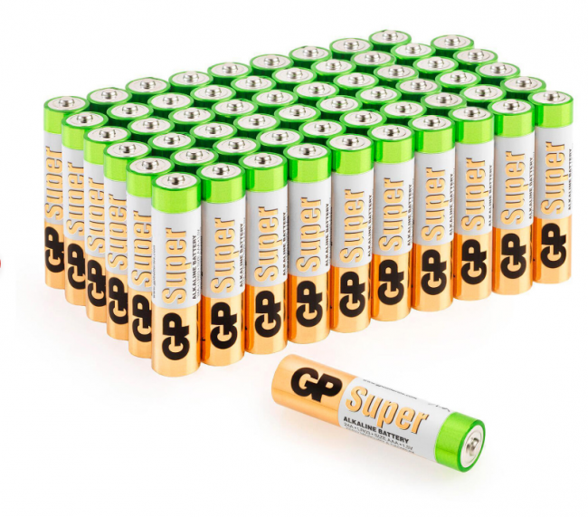 Батарейки GP Super G-Tech, AAA (LR03, 24А), алкалиновые, мизинчиковые, 24A-2CRVS60