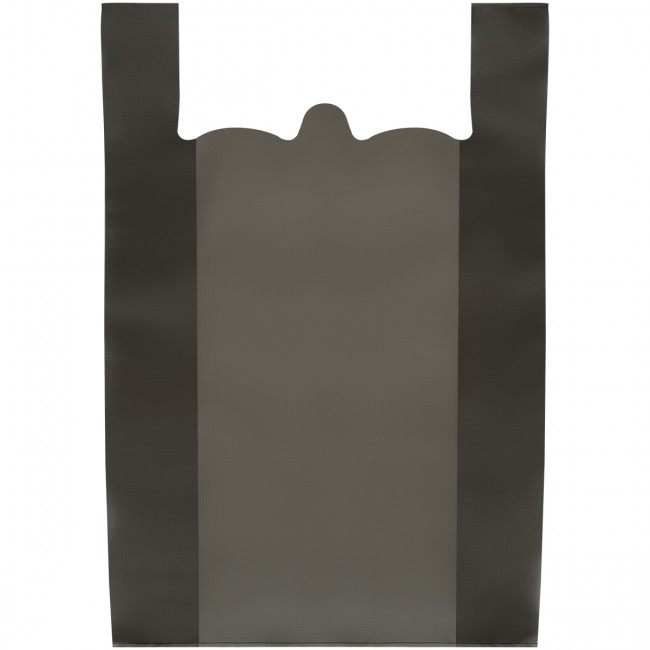 Пакет-майка OfficeClean, ПНД, 37,5+14*57см, 20мкм, черный