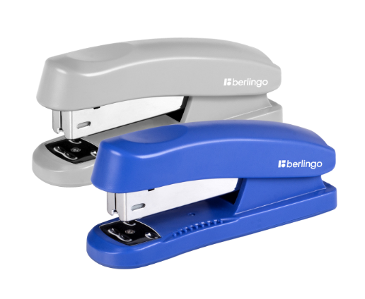 Степлер №24/6, 26/6 Berlingo "Universal" до 30л., пластиковый корпус, ассорти