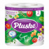 Салфетки бумажные 1-слойные " Plushe " Light, 90шт Белые, 100% целлюлоза, 22,5*22,5см