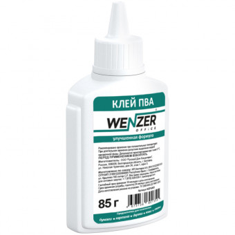 Клей ПВА WENZER OFFICE, улучшенная формула, 85г (50)