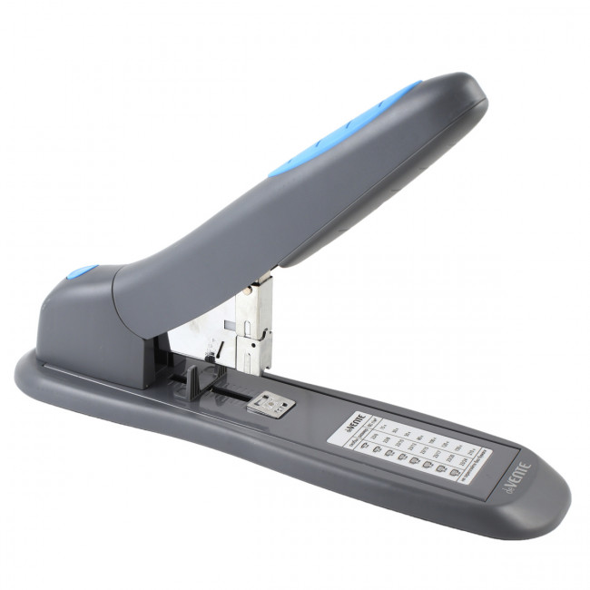 Степлер мощный на 200л метал пласт., скобы №23/6-23/24, сер/син, 2 режима скрепления, deVENTE