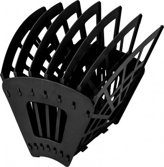 Лоток для бумаг веерный STAFF 7-ми секционный, 6 отделений, сетчатый, черный