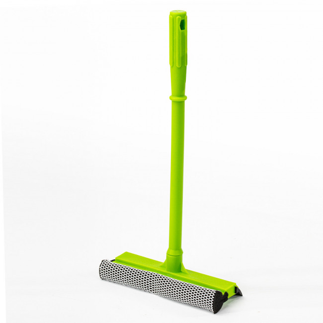 Окномойка ЛЮБАША, пластиковая ручка 40 см, рабочая часть 20 см (стяжка, губка, ручка)