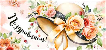 Конверт для денег "Поздравляем!", 90-2090 (10)