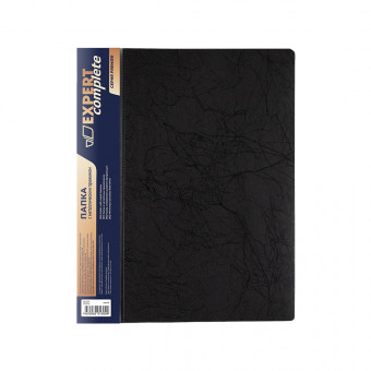 Папка   мет. прижим   "Expert Complete"   Premier   А4   700 мкр.  20 мм  волокно   . черный