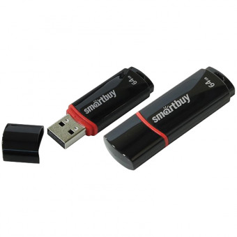 Память Smart Buy "Crown" 64GB, USB 2.0 Flash Drive, черный