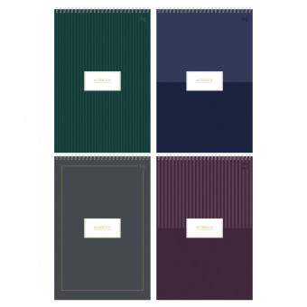 Блокнот А4 80л. на гребне BG "Minimal", твердая подложка