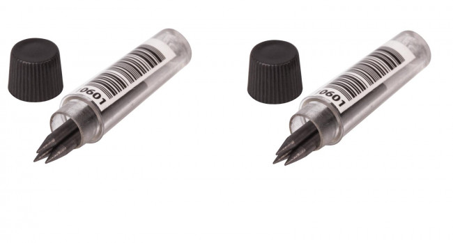 Грифели запасные для циркуля, КОМПЛЕКТ 4 штуки по 17 мм, в тубе, твердость HB, толщина 2 мм, STAFF Basic/ПИФАГОР