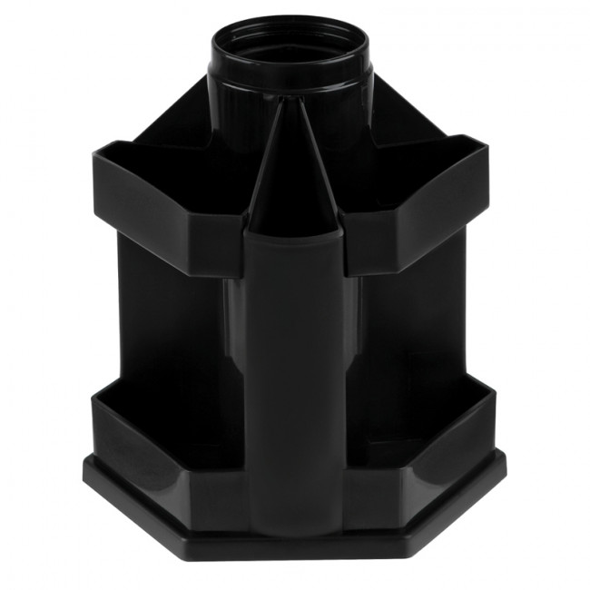 Настольная подставка СТАММ "Maxi Desk", вращающаяся, черная