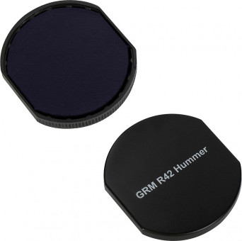 Подушка сменная для печатей ДИАМЕТРОМ 42 мм, синяя, для GRM 46042