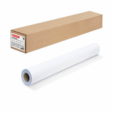 Бумага широкоформатная рулон для плоттера, 594 мм х 45 м х втулка 50,8 мм, 90 г/м2, белизна CIE 146%, BRAUBERG Бумага широкоформатная рулон для плоттера, 594 мм х 45 м х втулка 50,8 мм, 90 г/м2, белизна CIE 146%, BRAUBERG