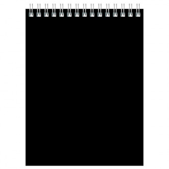 Блокнот А5 100 л. на гребне BG "Для конференций", черный