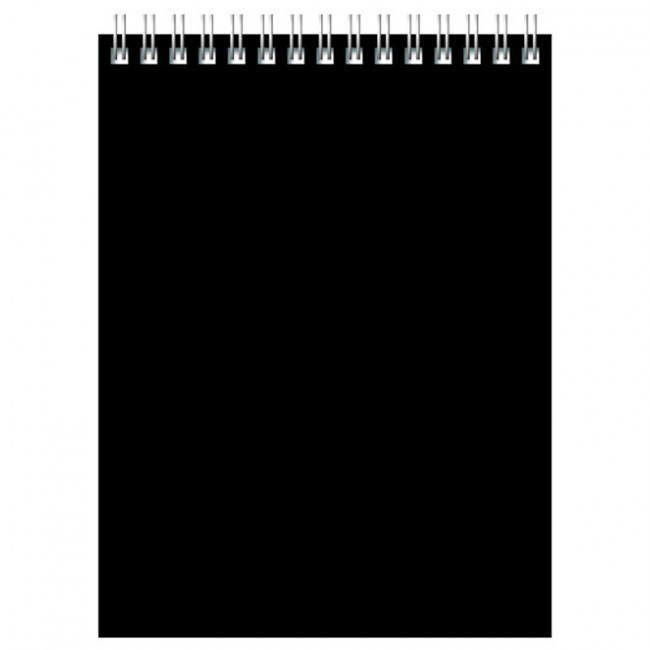 Блокнот А5 100 л. на гребне BG "Для конференций", черный