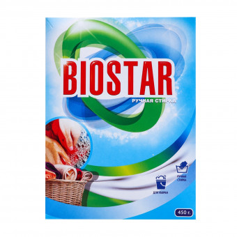 Стиральный порошок Biostar 450 г, ручная стирка
