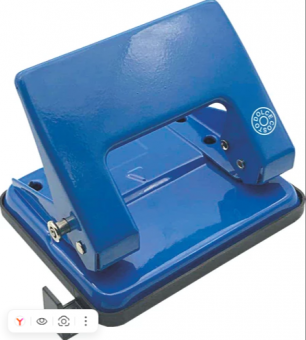 Дырокол 20л DOLCE COSTO синий с линейкой