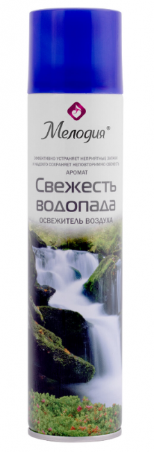 Освежитель воздуха аэрозольный, 300 мл, МЕЛОДИЯ "СВЕЖЕСТЬ ВОДОПАДА", 605345