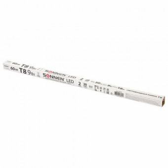 Лампа-трубка светодиодная SONNEN, 9 Вт, 30000 ч, 60 см, нейтральный белый (аналог 18 Вт люминесцентной лампы)