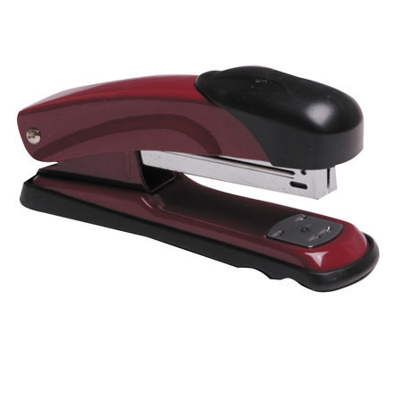 Степлер "deVENTE. Liquid Metal" 24/6&26/6 (мощность 25 листов, глубина скрепления 59 мм) металлический, в картонной коробке, бордовый