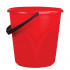 Ведро 8 л, без крышки, пластиковое, пищевое, с глянцевым узором, цвет красный, мерная шкала, LAIMA
