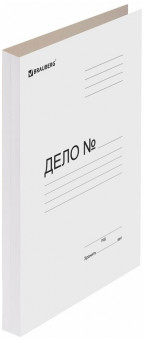 Папка без скоросшивателя "Дело", картон, плотность 440 г/м2, до 200 листов, BRAUBERG
