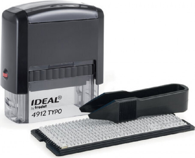 Штамп 47х18мм самонаборный, 4строки, 1 касса, черный, 168225, Ideal Trodat/4912DB TYPO P2 IDEAL Штамп 47х18мм самонаборный, 4строки, 1 касса, черный, 168225, Ideal Trodat/4912DB TYPO P2 IDEAL