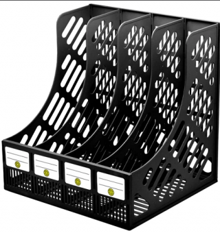 Лоток верт.DOLCE COSTO 4 секции черный