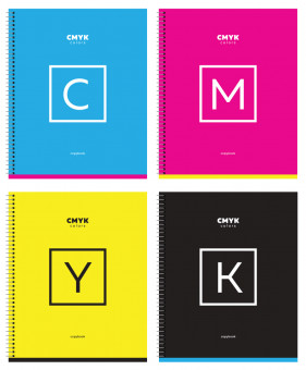 Тетрадь 48л., А5 клетка, гребень BG "Cmyk" (ассорти) Тетрадь 48л., А5 клетка, гребень BG "Cmyk" (ассорти)