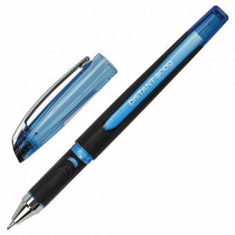 Ручка шариковая масляная BRAUBERG "DISTANT 3000", увеличенная длина письма, СИНЯЯ, линия письма 0,5 мм