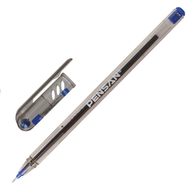 Ручка шариковая масляная PENSAN "My-Tech", СИНЯЯ, игольчатый узел 0,7 мм, линия письма 0,35 мм, 2240