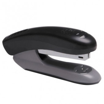 Степлер "deVENTE. Stripe" 24/6&26/6 (мощность 20 листов, глубина скрепления 59 мм) пластиковый, в картонной коробке, черный