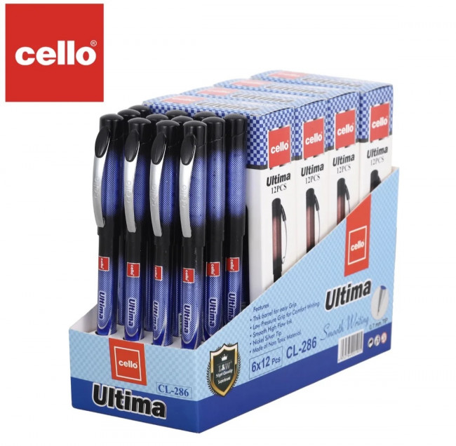 Ручка шариковая синяя 0,7мм. "Ultima" Cello/CL286-12 (12) Ручка шариковая синяя 0,7мм. "Ultima" Cello/CL286-12 (12)
