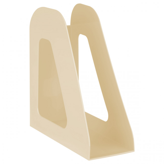 Лоток для бумаг вертикальный СТАММ "Фаворит", бежевый, ширина 90мм (6)