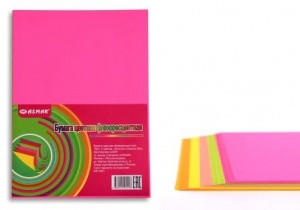 БУМАГА ЦВЕТНАЯ ФЛЮОРЕСЦЕНТНАЯ 100Л. 5 ЦВ. "ASMAR" ПЛОТНОСТЬ БУМАГИ 80ГР. БУМАГА ЦВЕТНАЯ ФЛЮОРЕСЦЕНТНАЯ 100Л. 5 ЦВ. "ASMAR" ПЛОТНОСТЬ БУМАГИ 80ГР.