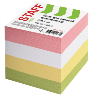 Блок 8*8*8 STAFF проклеенный, цветной