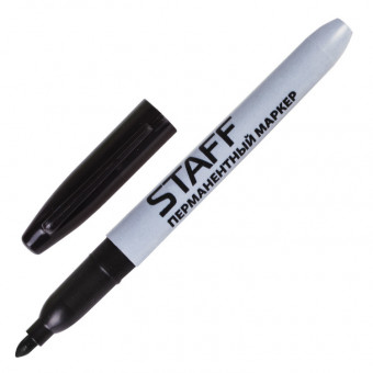 Маркер перманентный (нестираемый) STAFF "EVERYDAY", ЧЕРНЫЙ, эргономичный корпус, круглый наконечник, 2 мм (12) Маркер перманентный (нестираемый) STAFF "EVERYDAY", ЧЕРНЫЙ, эргономичный корпус, круглый наконечник, 2 мм (12)
