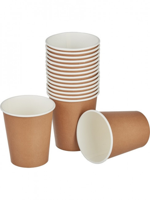 Одноразовые стаканы 300 мл, КОМПЛЕКТ 50 шт., бумажный однослойный, Craft 2.0, холодное/горячее, HUHTAMAKI