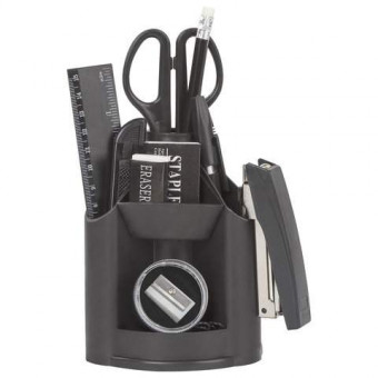 Канцелярский набор STAFF "Минидеск", 11 предметов, вращающаяся конструкция Канцелярский набор STAFF "Минидеск", 11 предметов, вращающаяся конструкция