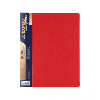 Папка с вкладышами 60 л.   "Expert Complete"   Premier   А4   700 мкр.  25 мм  волокно красный