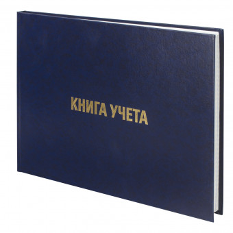 Книга учета 160 л., клетка, твердая, бумвинил, блок офсет, альбомная, А4 (210х295 мм), BRAUBERG
