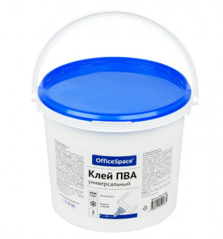 Клей ПВА OfficeSpace, 5кг, без дозатора, ведро