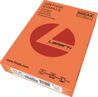 Бумага цветная для печати Lamark (CC-40) оранжевый А4 75г 500л