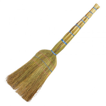 Веник сорго 3-х прошивной ЛЮБАША СТАНДАРТ, 320-340г, ширина метелки  27-30 см, длина 79 см