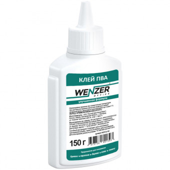Клей ПВА WENZER OFFICE, улучшенная формула, 150г (40)