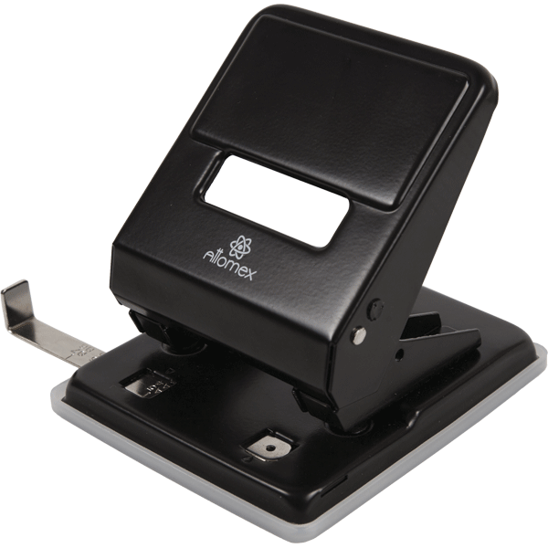 Дырокол "Attomex" (45 листов) металлический, с линейкой, в картонной коробке, черный Дырокол "Attomex" (45 листов) металлический, с линейкой, в картонной коробке, черный