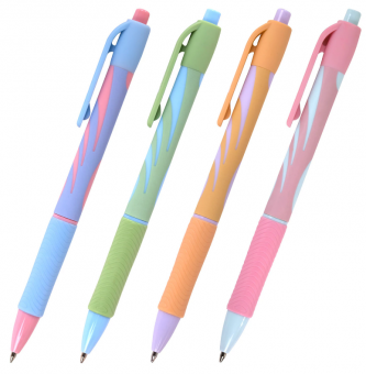 Ручка шариковая автоматическая BRAUBERG ULTRA-RT PASTEL, СИНЯЯ, 0,7 мм, линия 0,35 мм